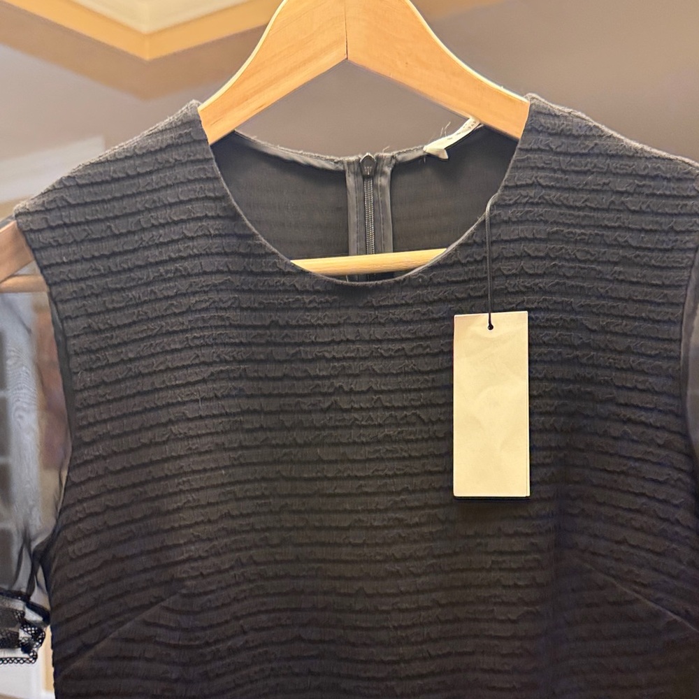 Sandro Black Textured Dress